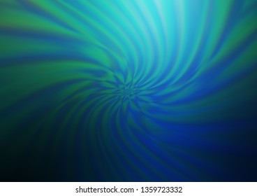 Dark Blue, Green vector blurred shine abstract pattern. A completely new color illustration in a bokeh style. A new texture for your design.