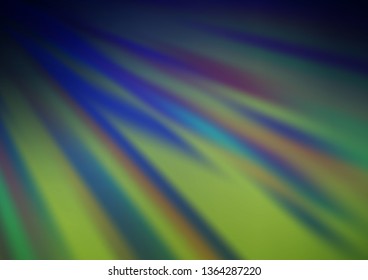 Dark Blue, Green vector blurred background. Colorful illustration in abstract style with gradient. The template can be used for your brand book.