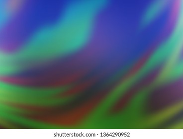 Dark Blue, Green vector blurred shine abstract background. Modern geometrical abstract illustration with gradient. A completely new design for your business.