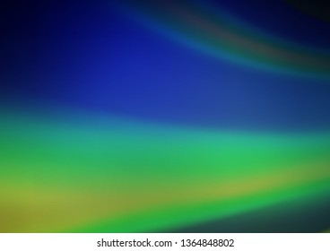 Dark Blue, Green vector blurred bright background. Modern geometrical abstract illustration with gradient. Brand new design for your business.