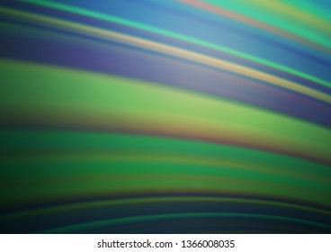 Dark Blue, Green vector blurred shine abstract background. An elegant bright illustration with gradient. A new texture for your design.