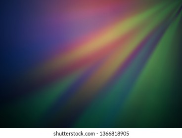 Dark Blue, Green vector blurred shine abstract pattern. A vague abstract illustration with gradient. The background for your creative designs.