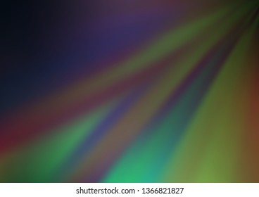 Dark Blue, Green vector blurred bright template. Creative illustration in halftone style with gradient. The elegant pattern for brand book.