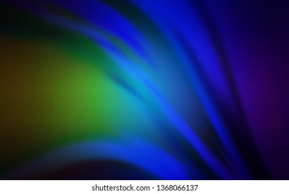 Dark Blue, Green vector blurred background. Modern abstract illustration with gradient. Completely new design for your business.