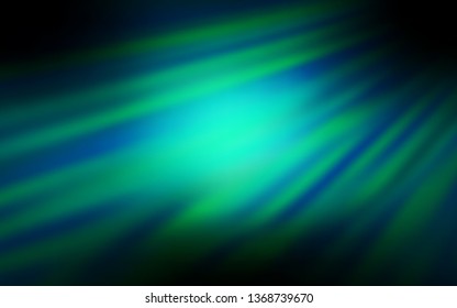Dark Blue, Green vector blurred bright pattern. Shining colored illustration in smart style. New way of your design.