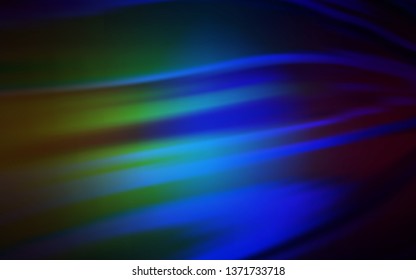 Dark Blue, Green vector blurred bright template. Glitter abstract illustration with gradient design. Smart design for your work.