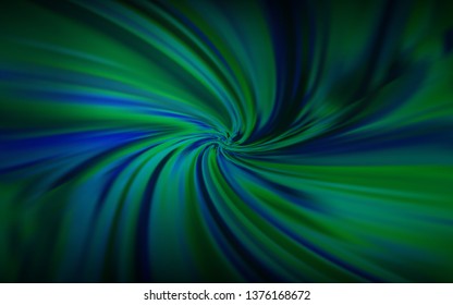 Dark Blue, Green vector blurred background. New colored illustration in blur style with gradient. Background for designs.