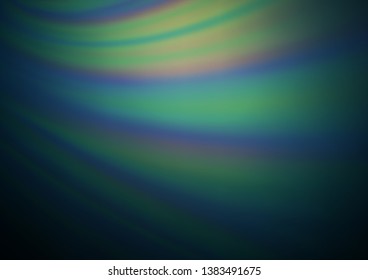 Dark Blue, Green vector blurred and colored background. A vague abstract illustration with gradient. The template for backgrounds of cell phones.