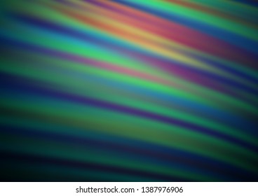 Dark Blue, Green vector blurred bright template. An elegant bright illustration with gradient. A completely new template for your design.