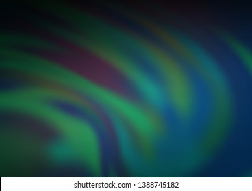 Dark Blue, Green vector blurred bright background. Colorful abstract illustration with gradient. The blurred design can be used for your web site.