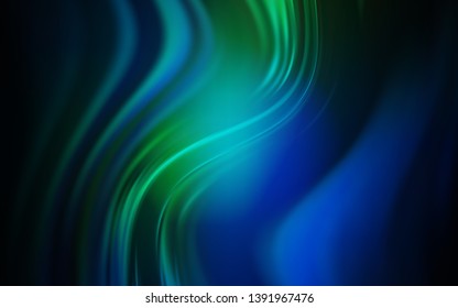 Dark Blue, Green vector blurred bright template. Colorful abstract illustration with gradient. New style for your business design.