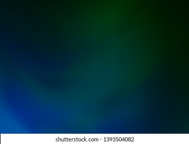 Dark Blue, Green vector blurred bright template. Shining colorful illustration in a Brand new style. A completely new template for your design.