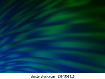 Dark Blue, Green vector blurred shine abstract pattern. Colorful illustration in abstract style with gradient. The template can be used for your brand book.