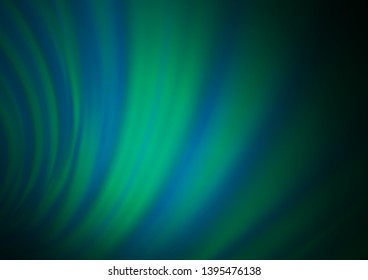 Dark Blue, Green vector blurred shine abstract pattern. Glitter abstract illustration with an elegant design. The background for your creative designs.
