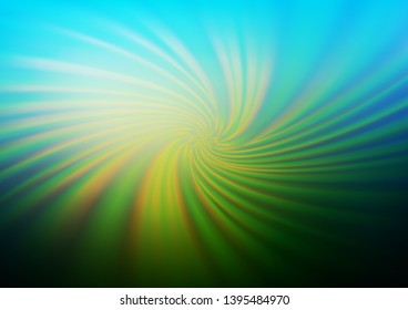 Dark Blue, Green vector blurred and colored template. Creative illustration in halftone style with gradient. The elegant pattern for brand book.