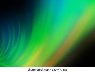 Dark Blue, Green vector blurred background. Creative illustration in halftone style with gradient. The blurred design can be used for your web site.