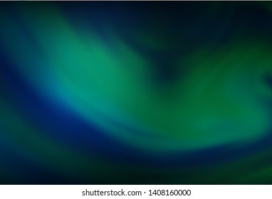 Dark Blue, Green vector blurred bright texture. Abstract colorful illustration with gradient. New design for your business.