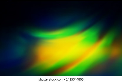 Dark Blue, Green vector blurred and colored pattern. An elegant bright illustration with gradient. New style design for your brand book.