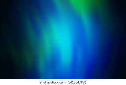 Dark Blue, Green vector blurred background. Colorful illustration in abstract style with gradient. New design for your business.