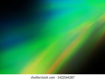 Dark Blue, Green vector blurred bright pattern. A completely new color illustration in a bokeh style. A completely new design for your business.
