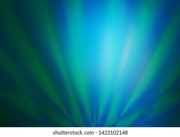 Dark Blue, Green vector blurred and colored background. Glitter abstract illustration with an elegant design. The elegant pattern for brand book.