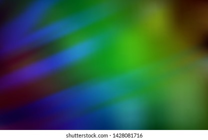 Dark Blue, Green vector blurred bright template. A completely new colored illustration in blur style. New design for your business.