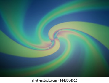 Dark Blue, Green vector blurred bright background. Creative illustration in halftone style with gradient. A new texture for your design.