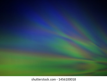 Dark Blue, Green vector blurred background. An elegant bright illustration with gradient. A completely new design for your business.
