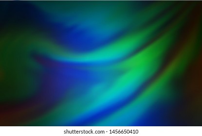 Dark Blue, Green vector blurred pattern. Modern abstract illustration with gradient. Elegant background for a brand book.