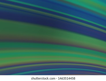 Dark Blue, Green vector blurred shine abstract template. Colorful illustration in abstract style with gradient. The template for backgrounds of cell phones.