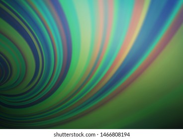 Dark Blue, Green vector blurred bright pattern. Colorful illustration in blurry style with gradient. A new texture for your design.