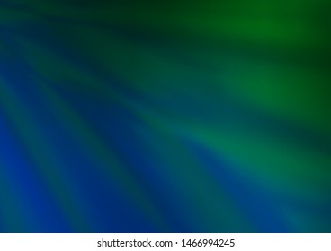 Dark Blue, Green vector blurred shine abstract background. Shining colorful illustration in a Brand new style. The blurred design can be used for your web site.