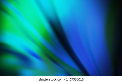 Dark Blue, Green vector blurred and colored pattern. Colorful abstract illustration with gradient. Completely new design for your business.