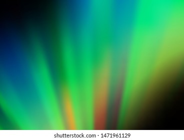 Dark Blue, Green vector blurred and colored background. An elegant bright illustration with gradient. A completely new design for your business.