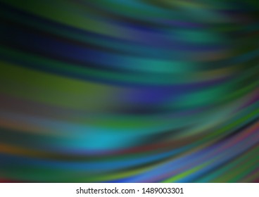 Dark Blue, Green vector blurred shine abstract background. Colorful abstract illustration with gradient. The blurred design can be used for your web site.