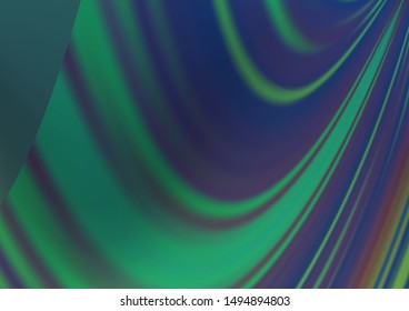 Dark Blue, Green vector blurred bright template. A vague abstract illustration with gradient. Brand new design for your business.