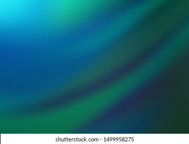 Dark Blue, Green vector blurred bright pattern. Creative illustration in halftone style with gradient. The template for backgrounds of cell phones.