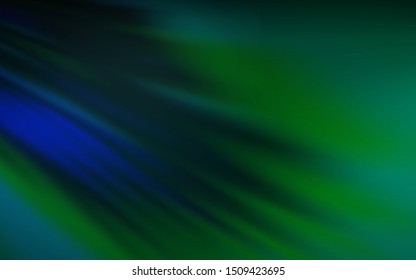 Dark Blue, Green vector blurred and colored pattern. Colorful illustration in abstract style with gradient. New style design for your brand book.