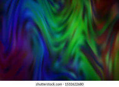 Dark Blue, Green vector blurred pattern. Glitter abstract illustration with gradient design. Background for a cell phone.