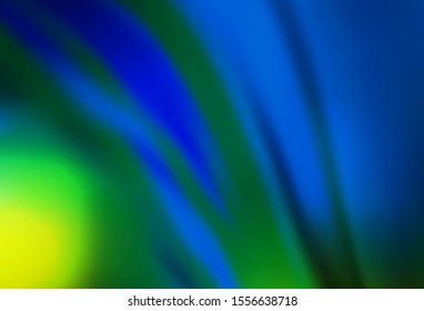 Dark Blue, Green vector blurred template. Abstract colorful illustration with gradient. New design for your business.