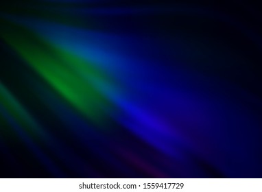 Dark Blue, Green vector blurred and colored pattern. Modern abstract illustration with gradient. Completely new design for your business.