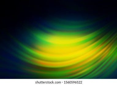Dark Blue, Green vector blurred pattern. Glitter abstract illustration with gradient design. Background for a cell phone.