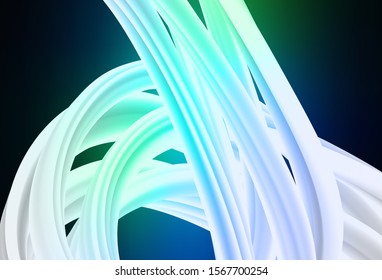 Dark Blue, Green vector blurred shine abstract background. Abstract colorful illustration with gradient. New style design for your brand book.