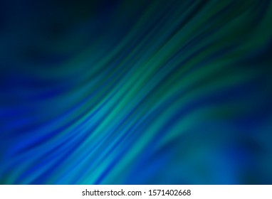 Dark Blue, Green vector blurred shine abstract background. Colorful illustration in abstract style with gradient. New way of your design.