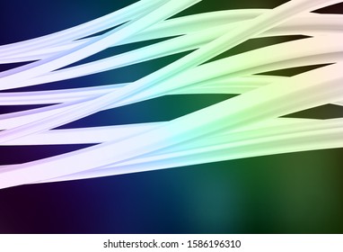 Dark Blue, Green vector blurred pattern. Glitter abstract illustration with gradient design. New style design for your brand book.