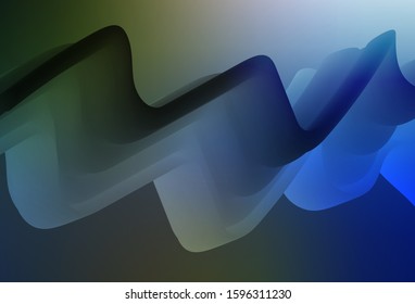 Dark Blue, Green vector blurred background. New colored illustration in blur style with gradient. The best blurred design for your business.