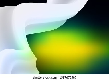 Dark Blue, Green vector blurred bright template. Creative illustration in halftone style with gradient. New style design for your brand book.