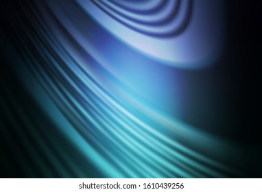Dark Blue, Green vector blurred shine abstract template. Creative illustration in halftone style with gradient. New style for your business design.