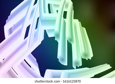 Dark Blue, Green vector blurred pattern. Modern abstract illustration with gradient. Background for a cell phone.
