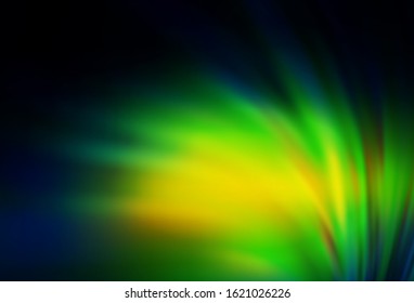 Dark Blue, Green vector blurred bright pattern. An elegant bright illustration with gradient. New style for your business design.